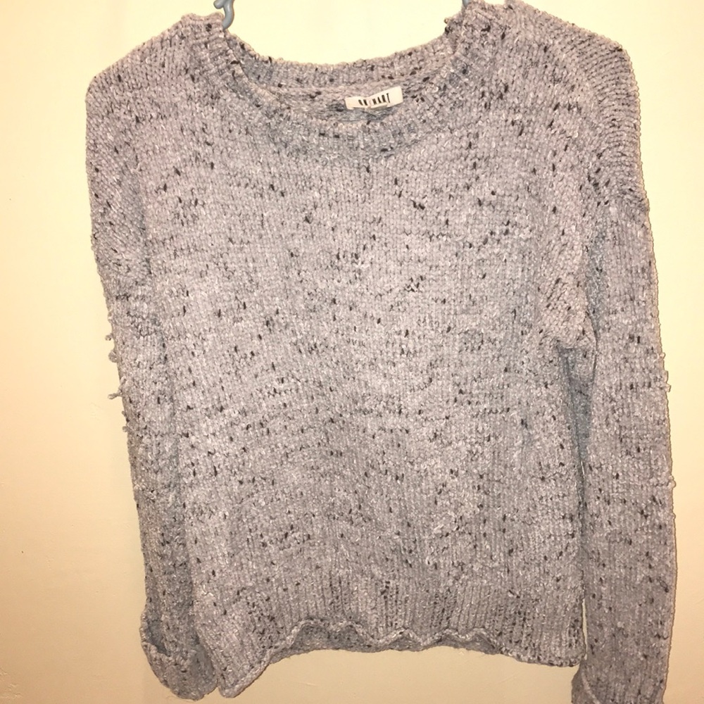 Chenille Grey Sweater